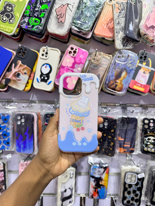 Blue Ice Cream Case For IPhones