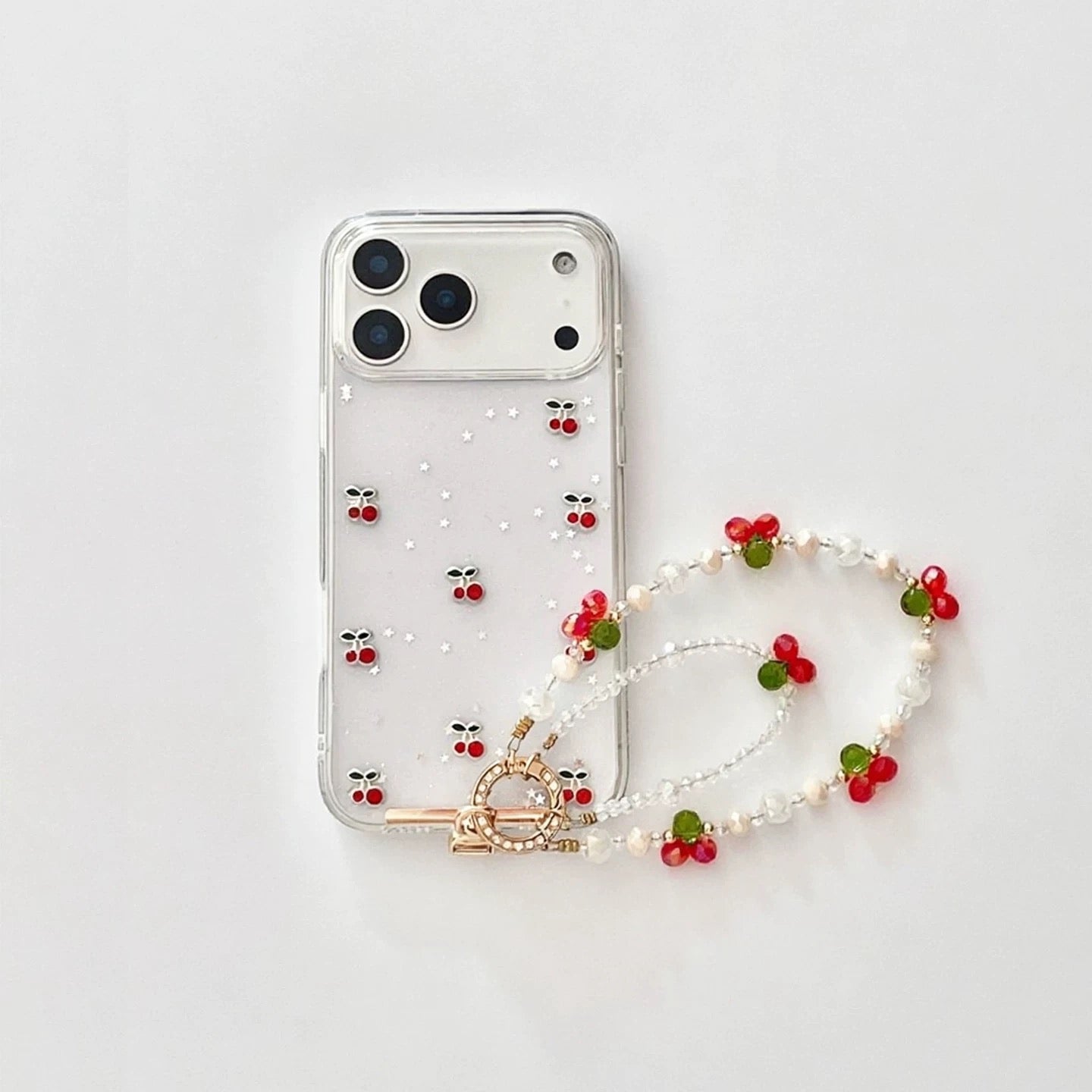 Cherry Blossom Beaded Strap Case