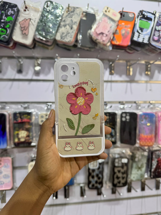 Pink Flower Case For IPhones