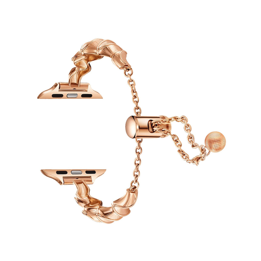 Rose Gold Wave Bracelet Watch Band