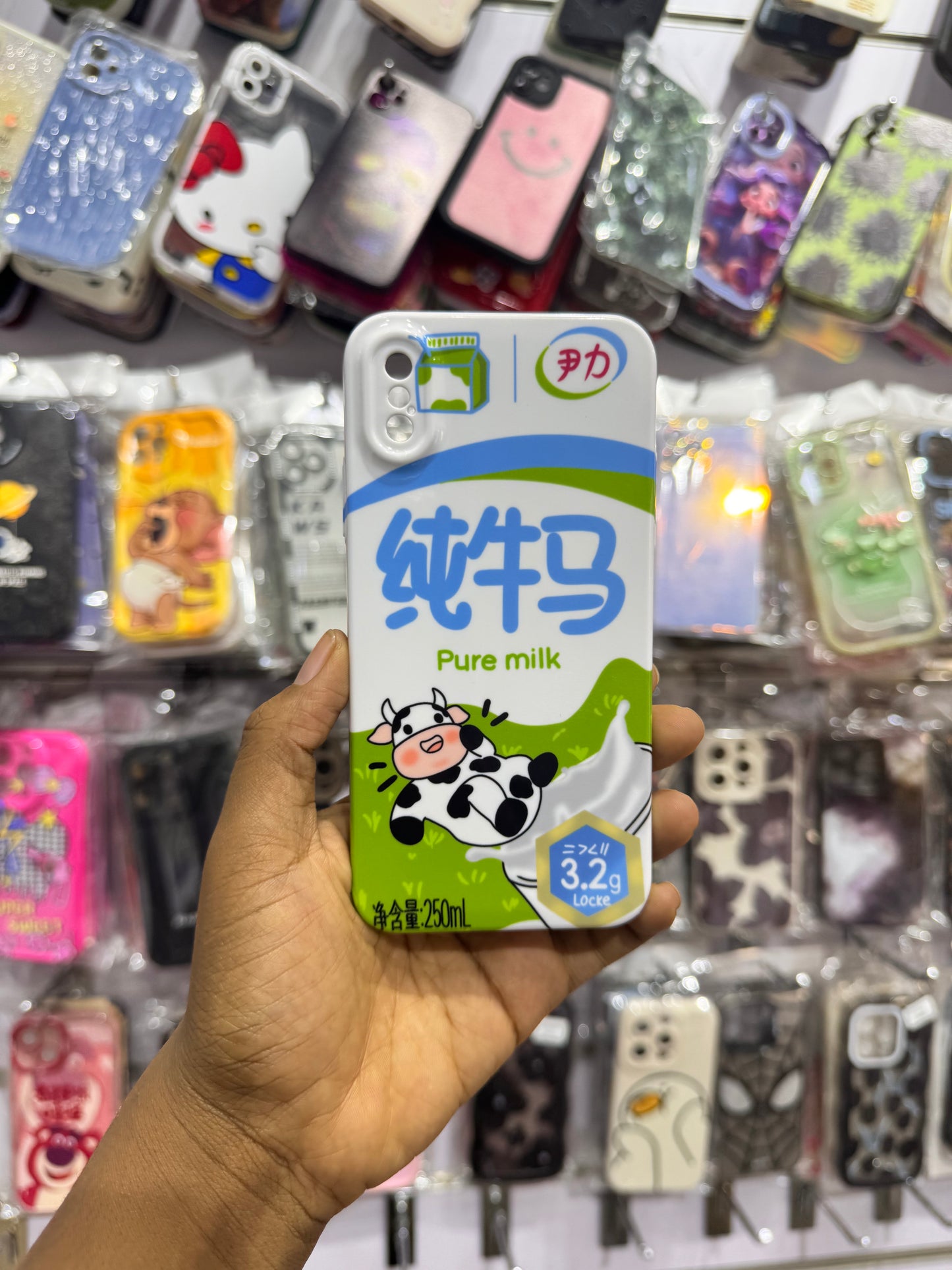 Pure milk case for iPhones