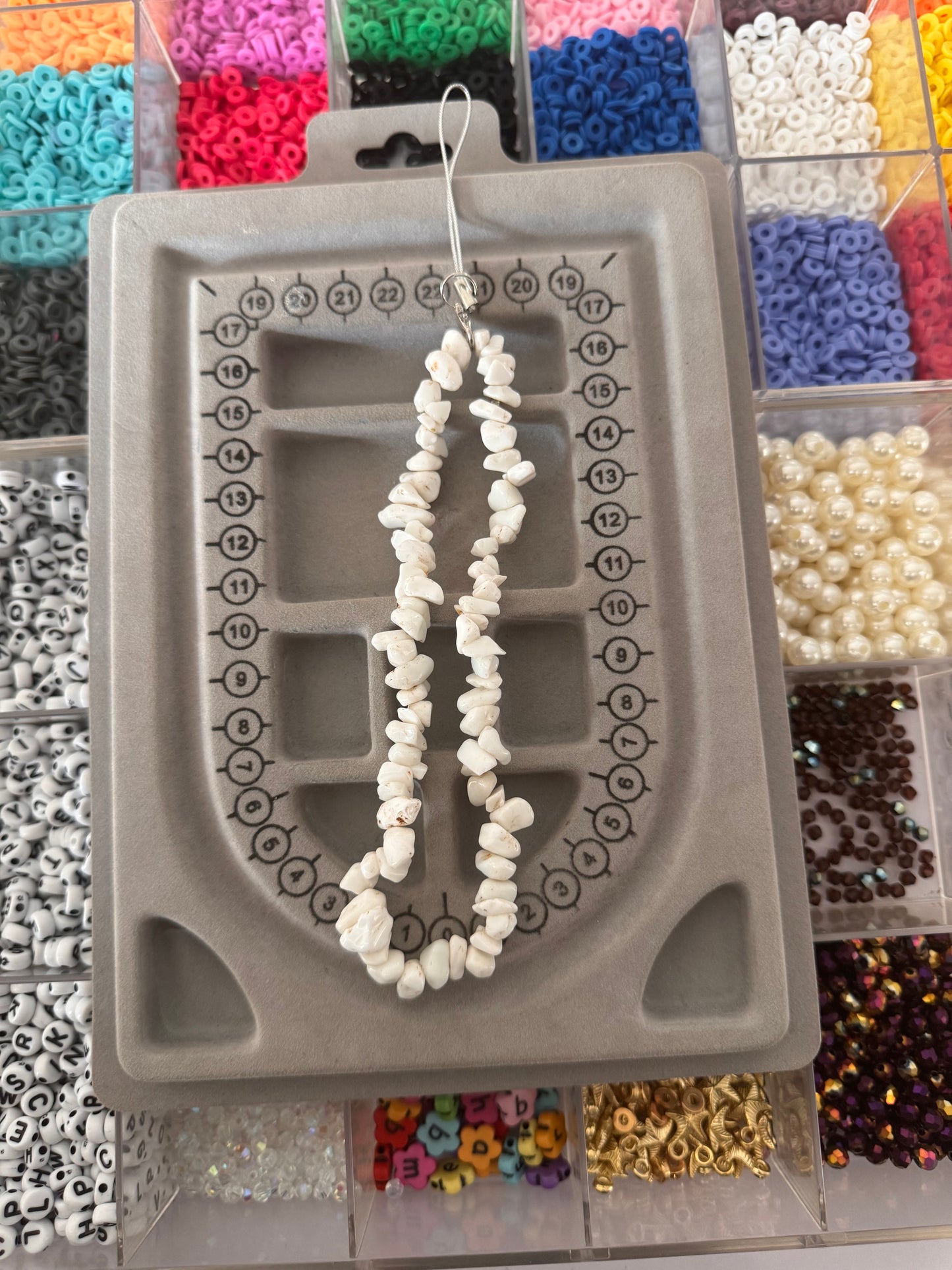 Broken beads phone charms