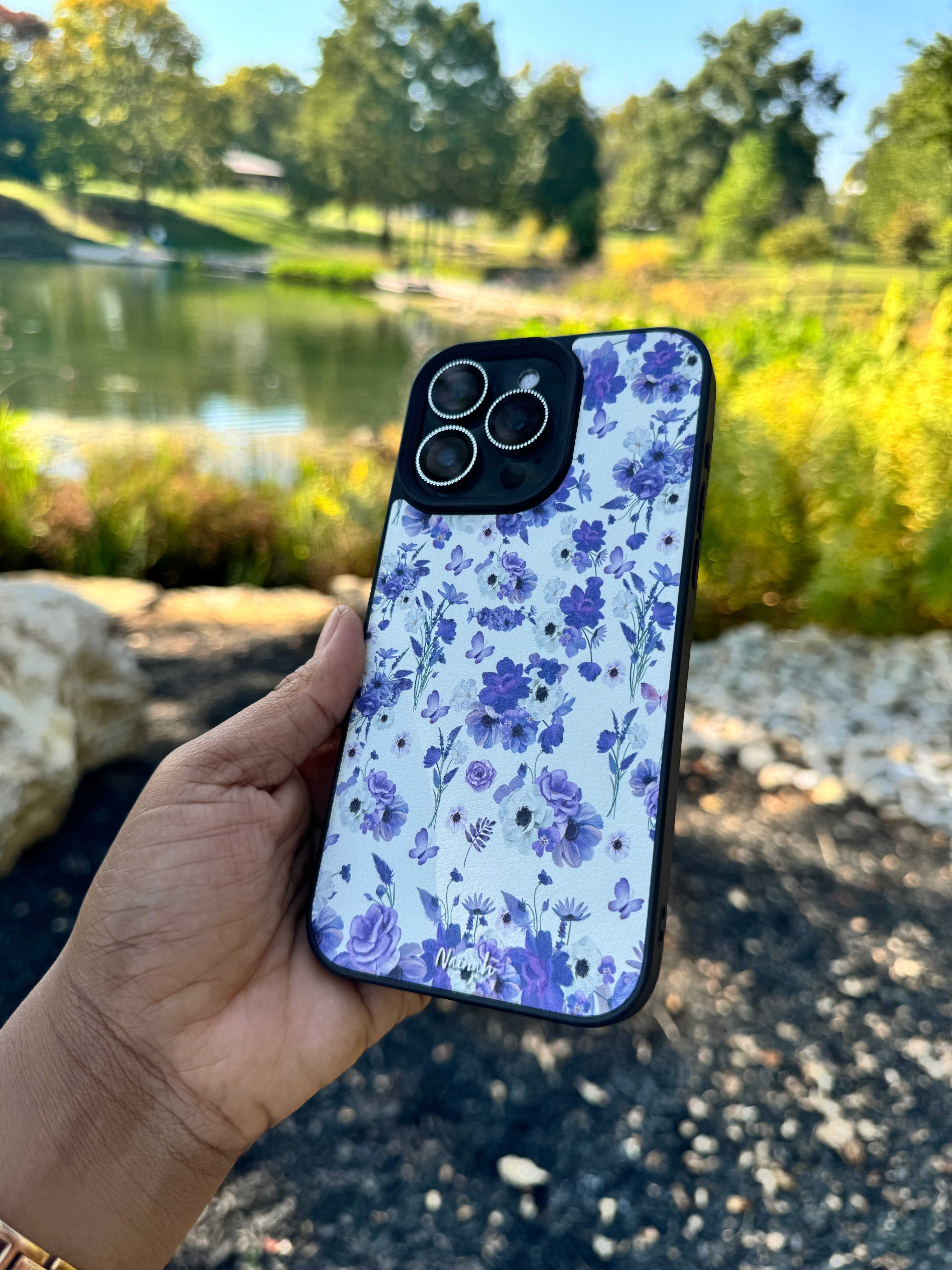 Purple Garden iPhone Case