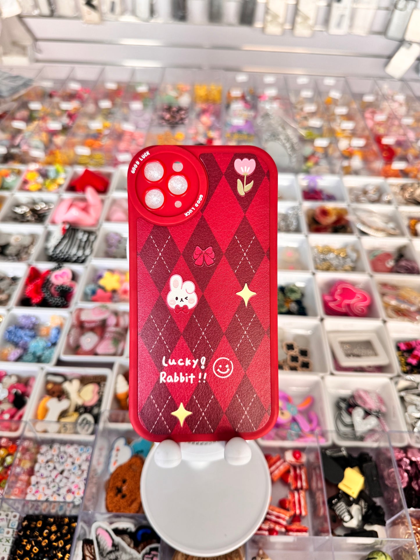 Lucky Rabbit Red case for iPhones