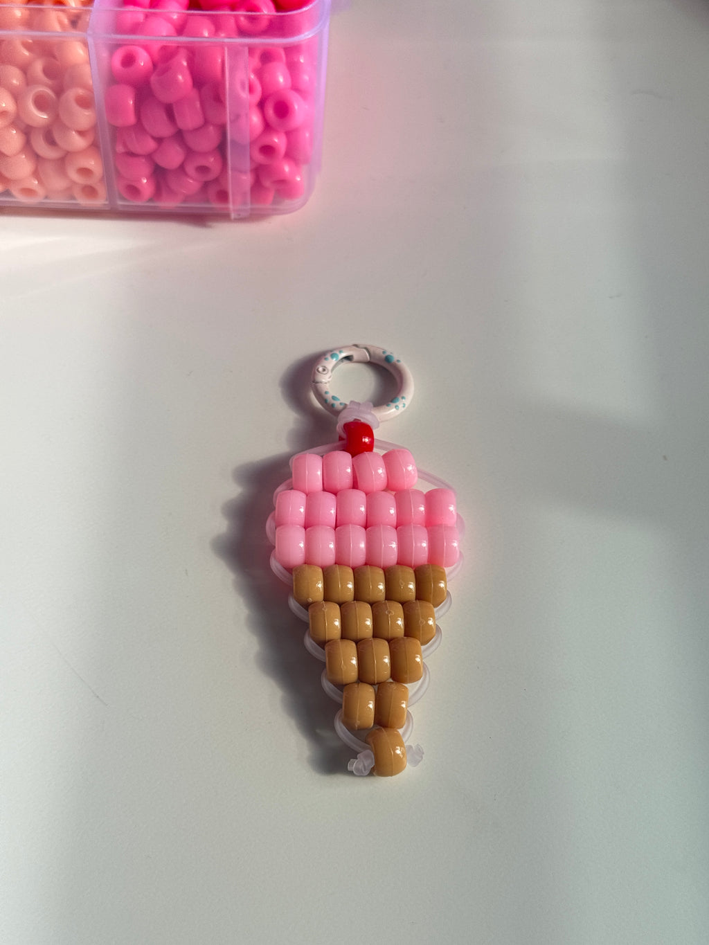 Ice Cream Beaded Charm
