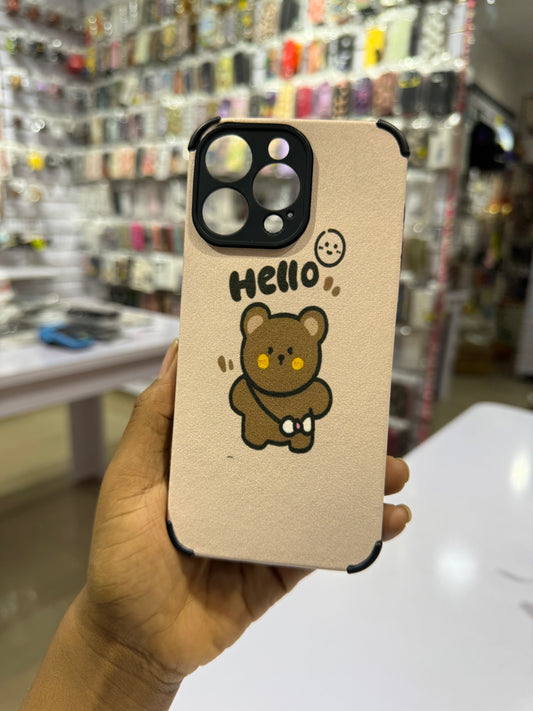 Brown Hello Case for iPhones