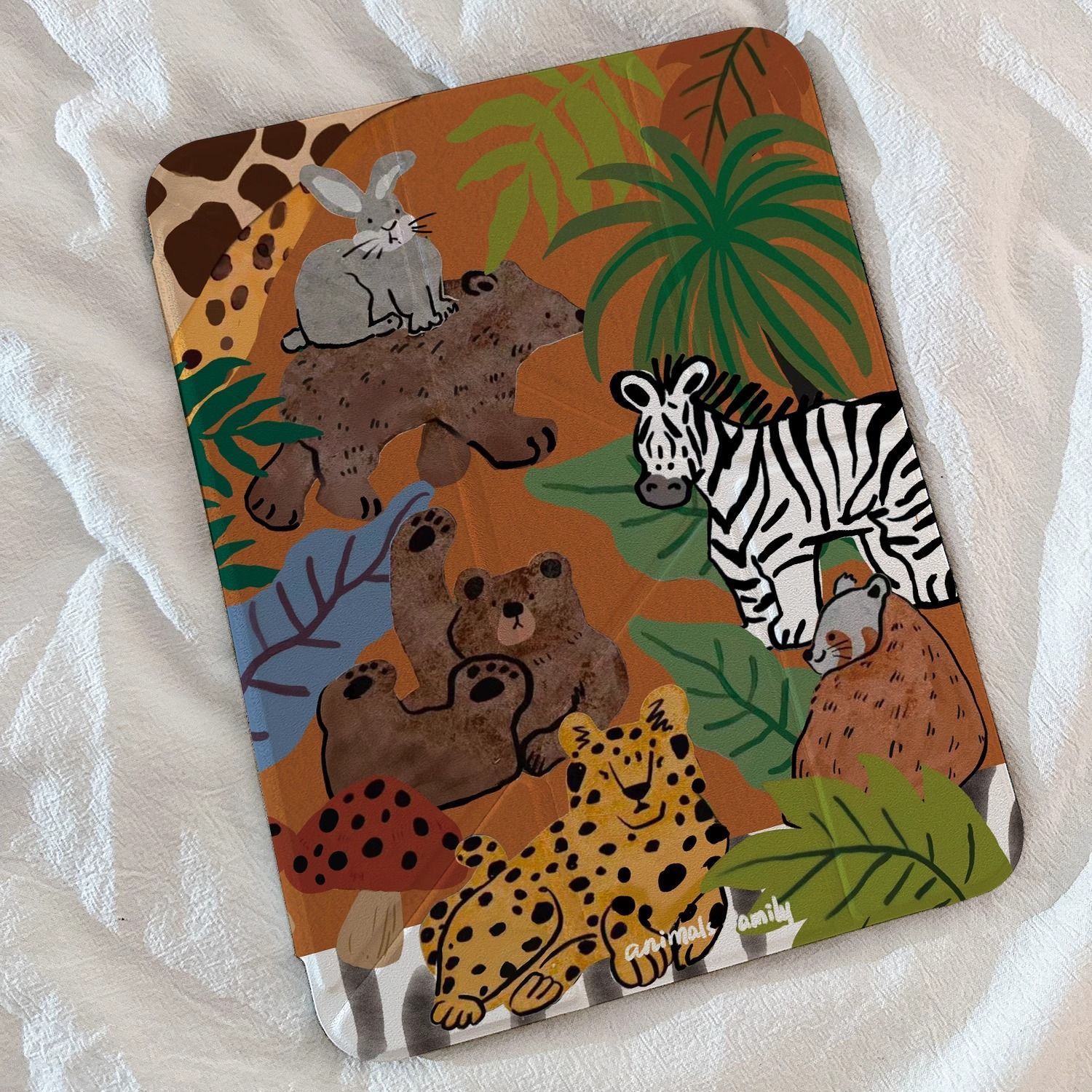 Cartoon Jungle iPad Case