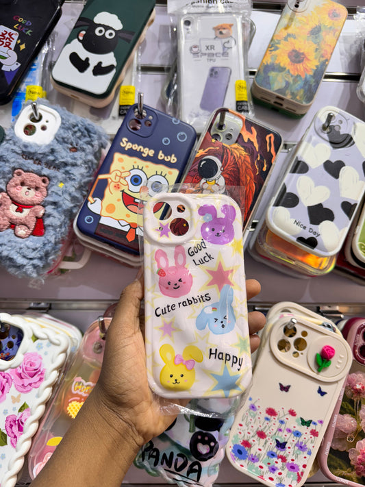Cute Rabbits Case For iPhones