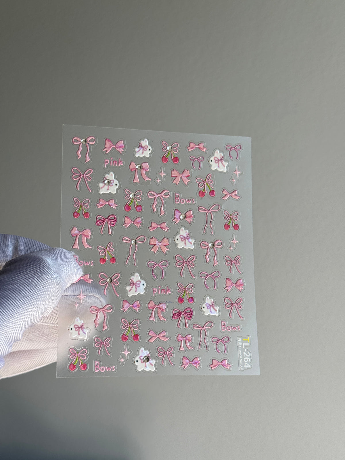 Pink Bow Phone Camera Stickers