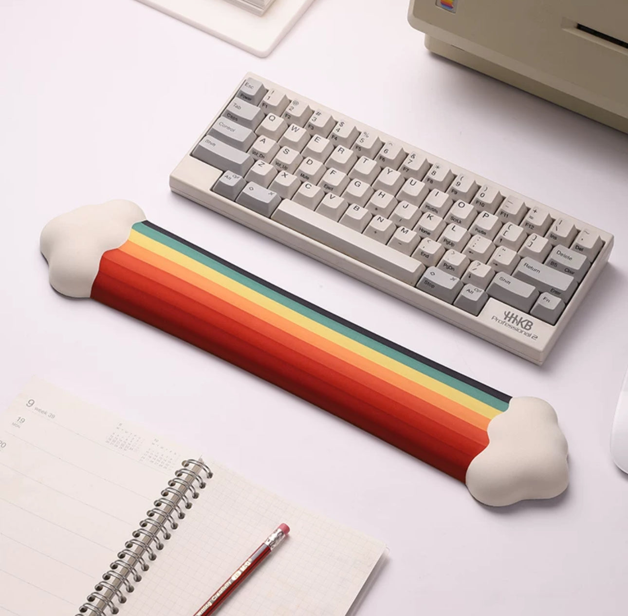 Rainbow Wrist Rest & Mouse Pad Set