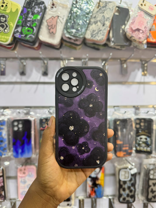 Night purple floral Case For IPhones