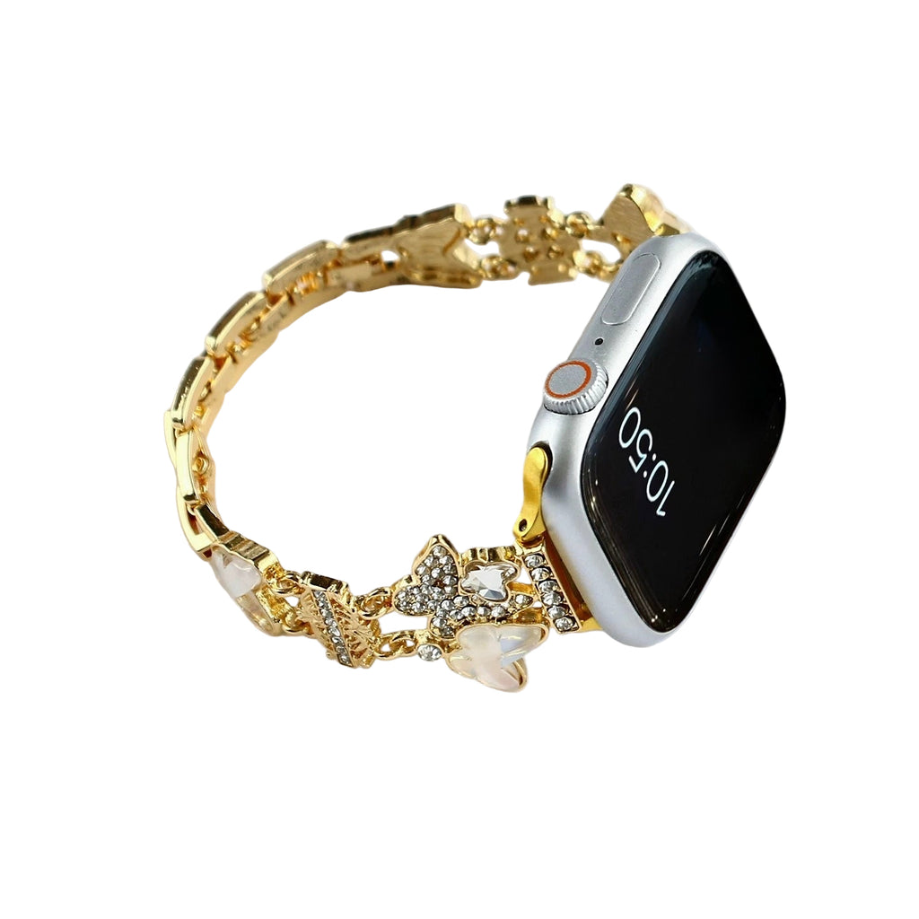Luxury Butterfly Smartwatch Band | Rhinestone Bracelet Strap