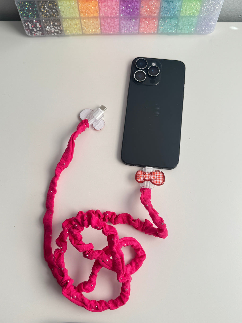 Pink Cable Protector Accessories Set 🎀