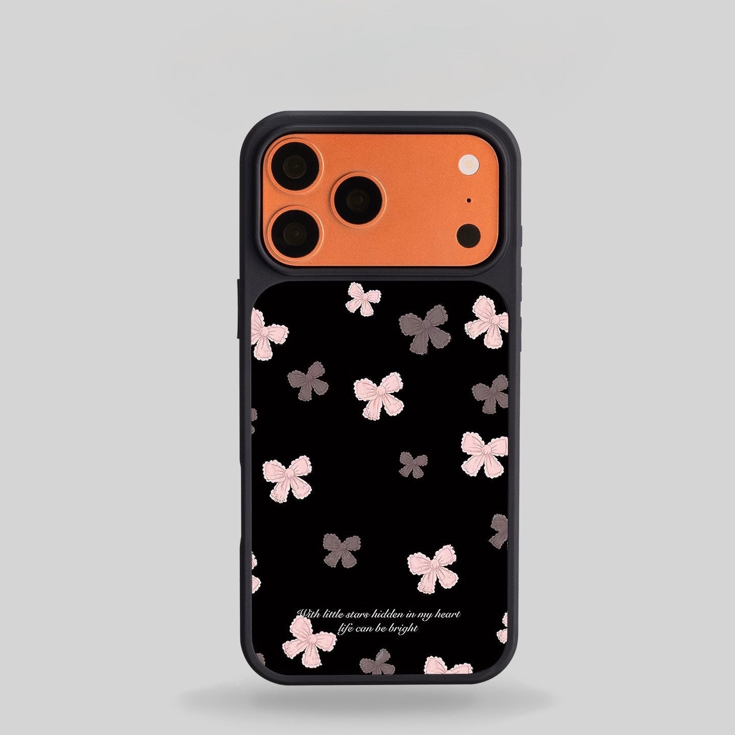 Blush Bow Pattern Protective Phone Case