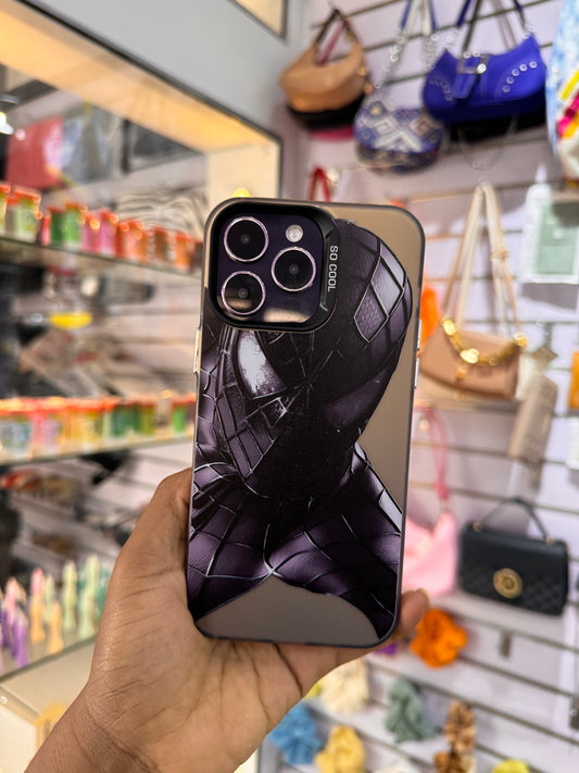 Black Spiderman Case for iPhones