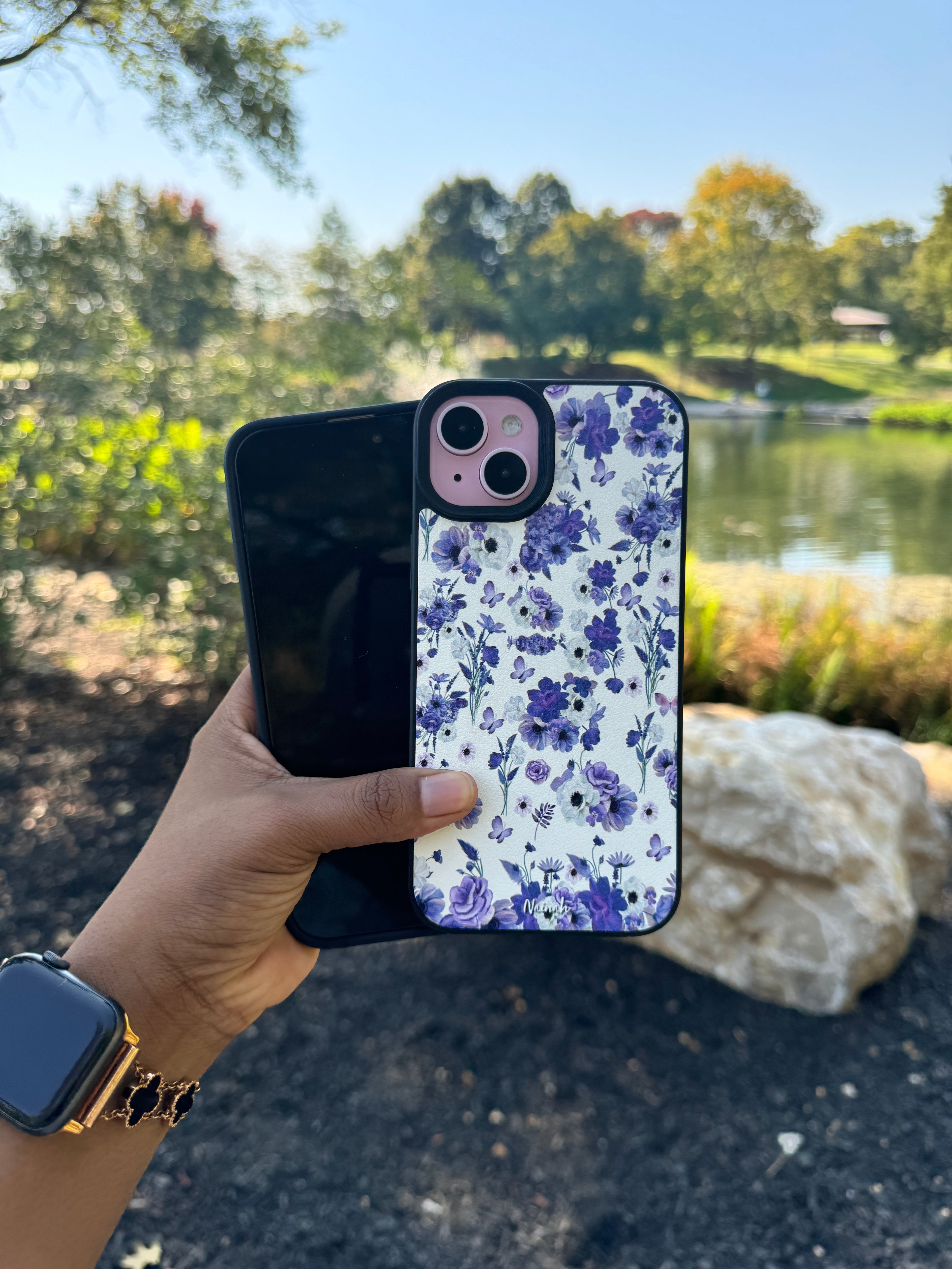 Purple Garden iPhone Case