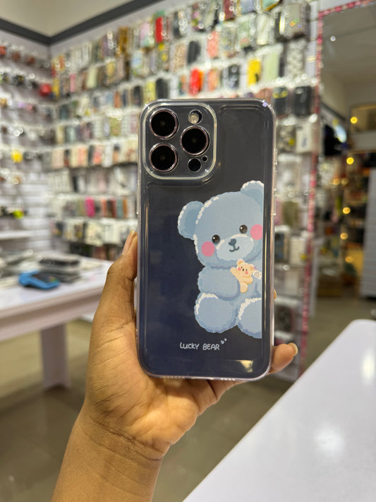 Blue Teddy Bear Case for iPhones