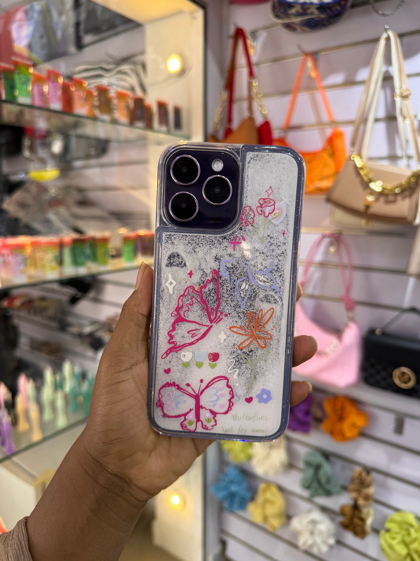 Butterfly Sand Case for iPhones