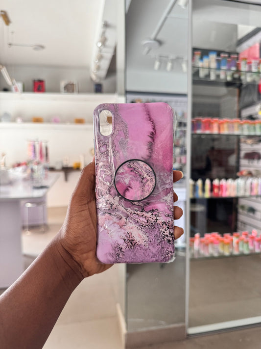 Purple Marble Protective Case For iPhone