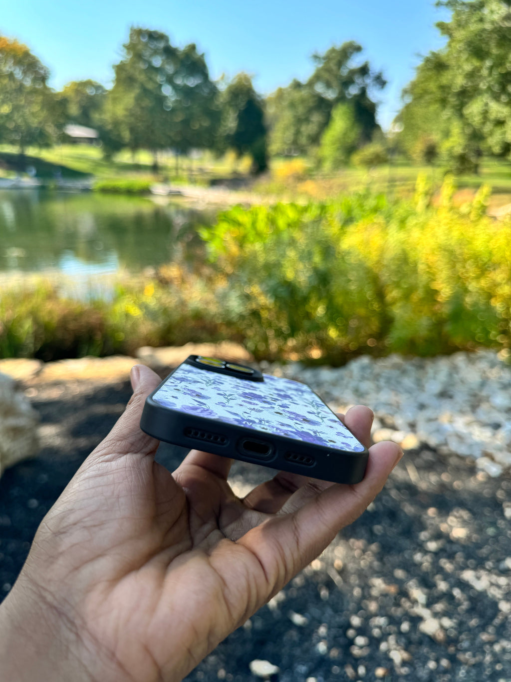 Purple Garden iPhone Case