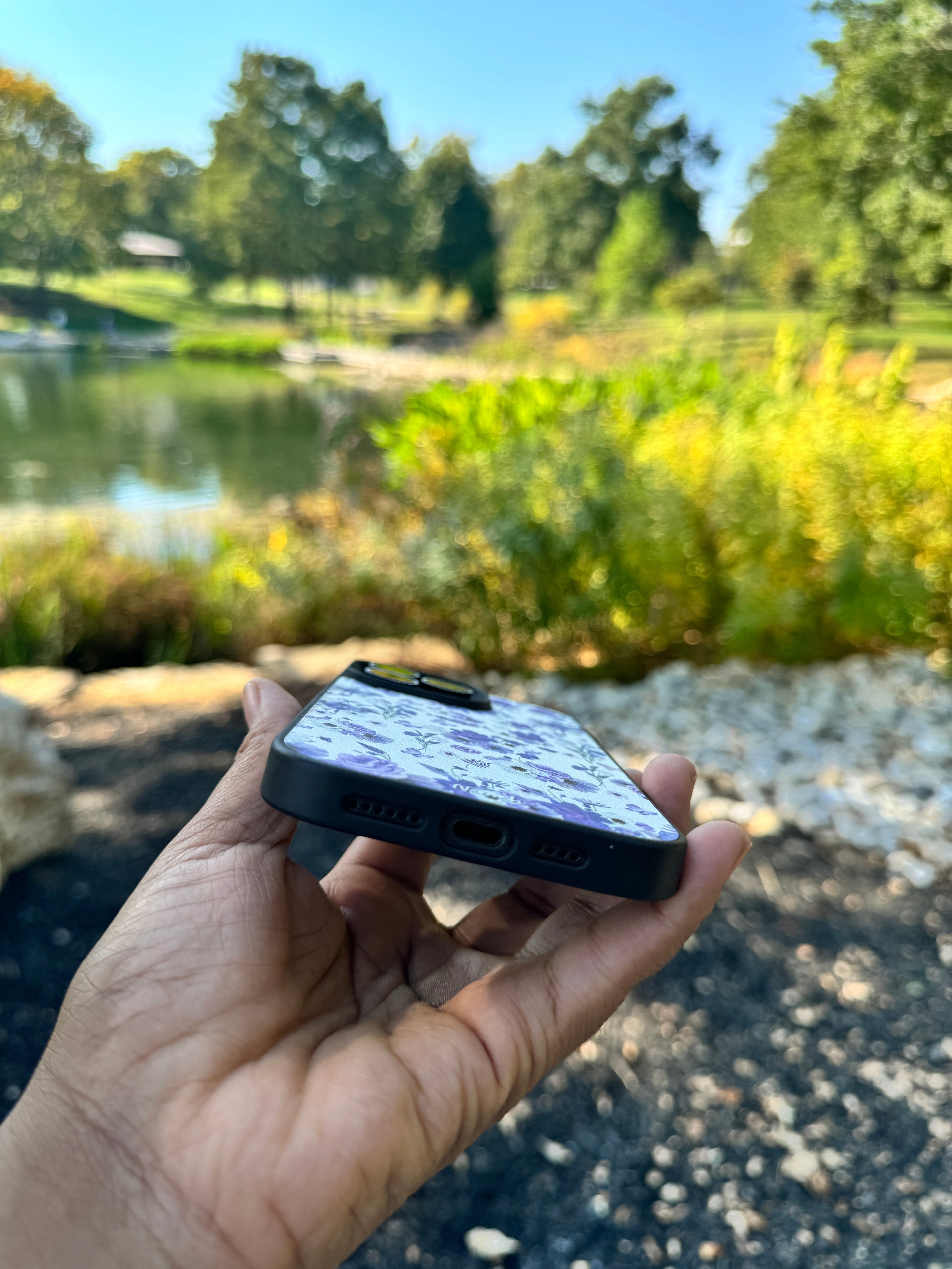 Purple Garden iPhone Case