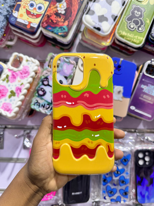 3D Burger Case For IPhones
