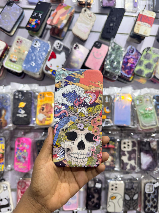 Floral Skull Case For IPhone
