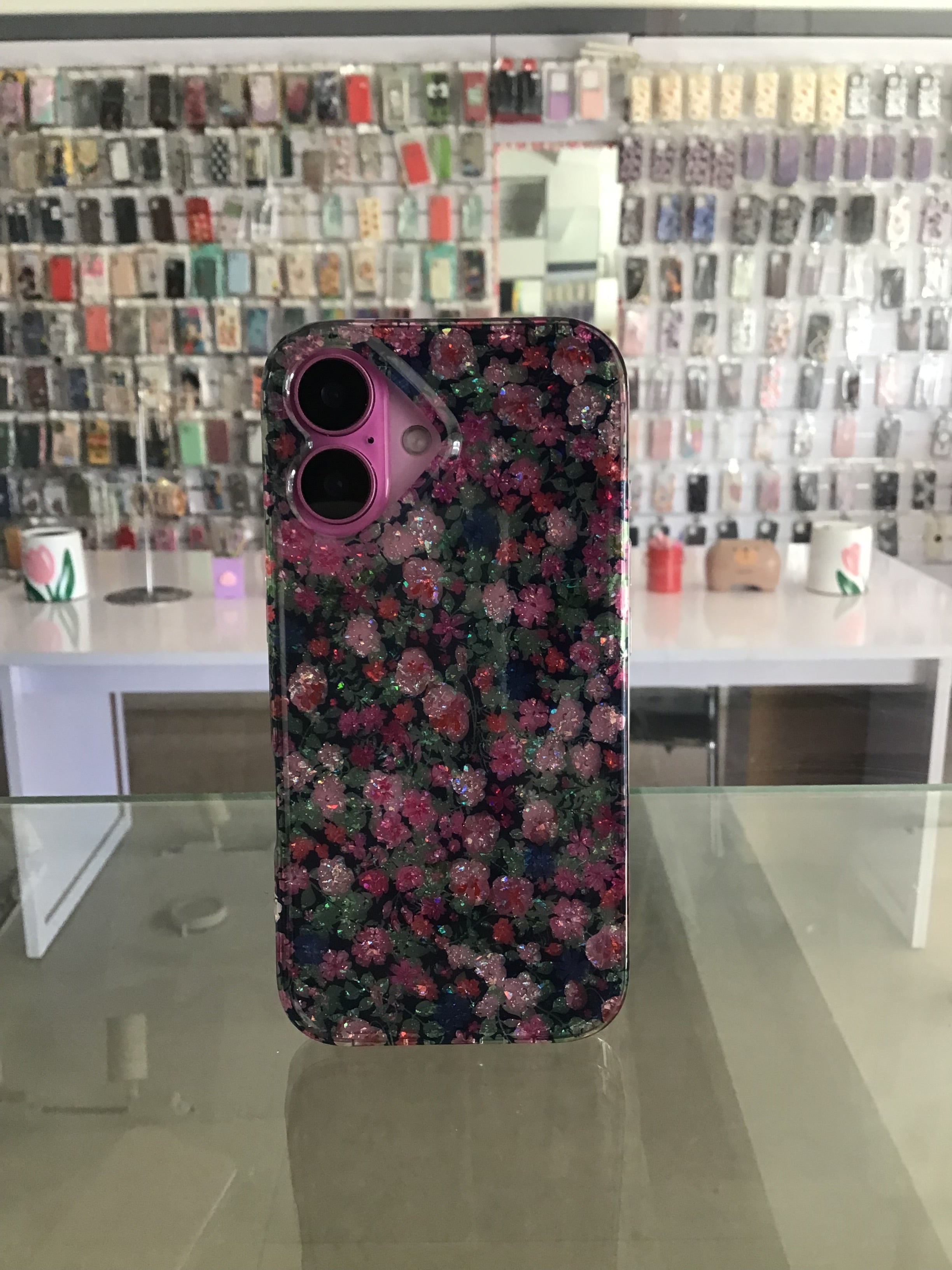 Midnight Garden Glitter Case
