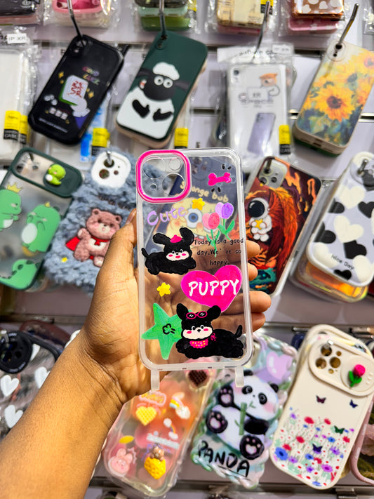 Cute Puppy Case For iPhones