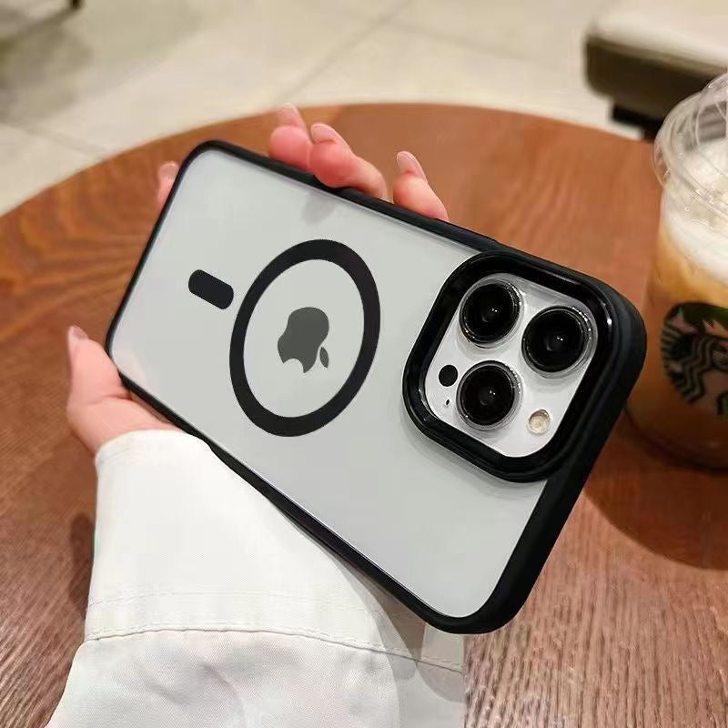 Black Magsafe Camera Protection Case For iPhones