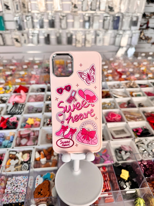 Sweet heart pink case for iPhones