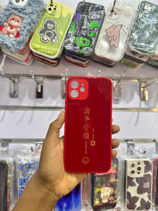 Red Get Rich Case For IPhones