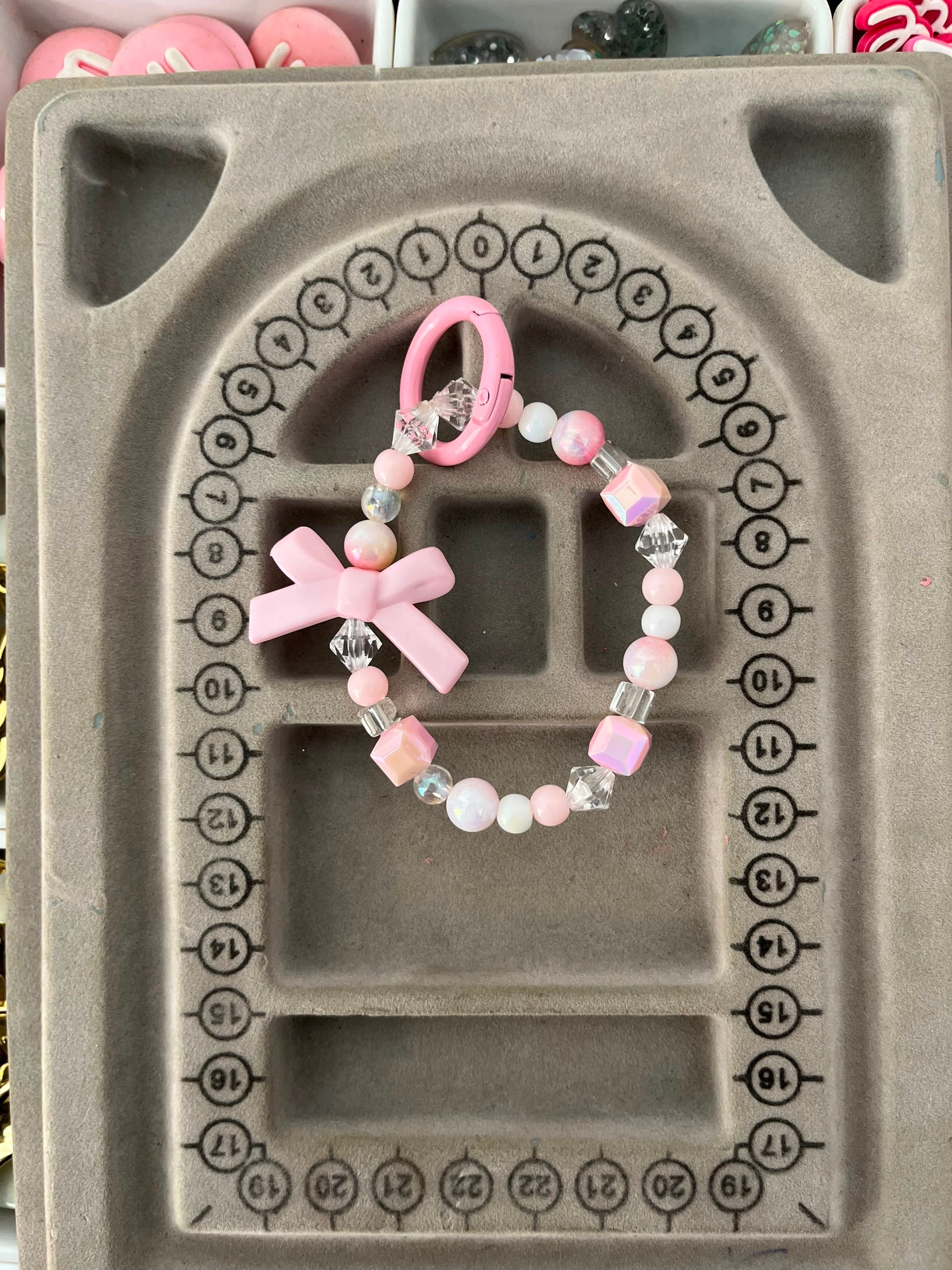 Pink Bow AirPods Charm & Keychain