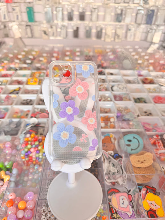 Transparent flowers case for iPhones