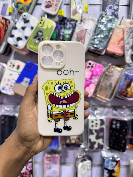 Nude Sponge bob Case For IPhones