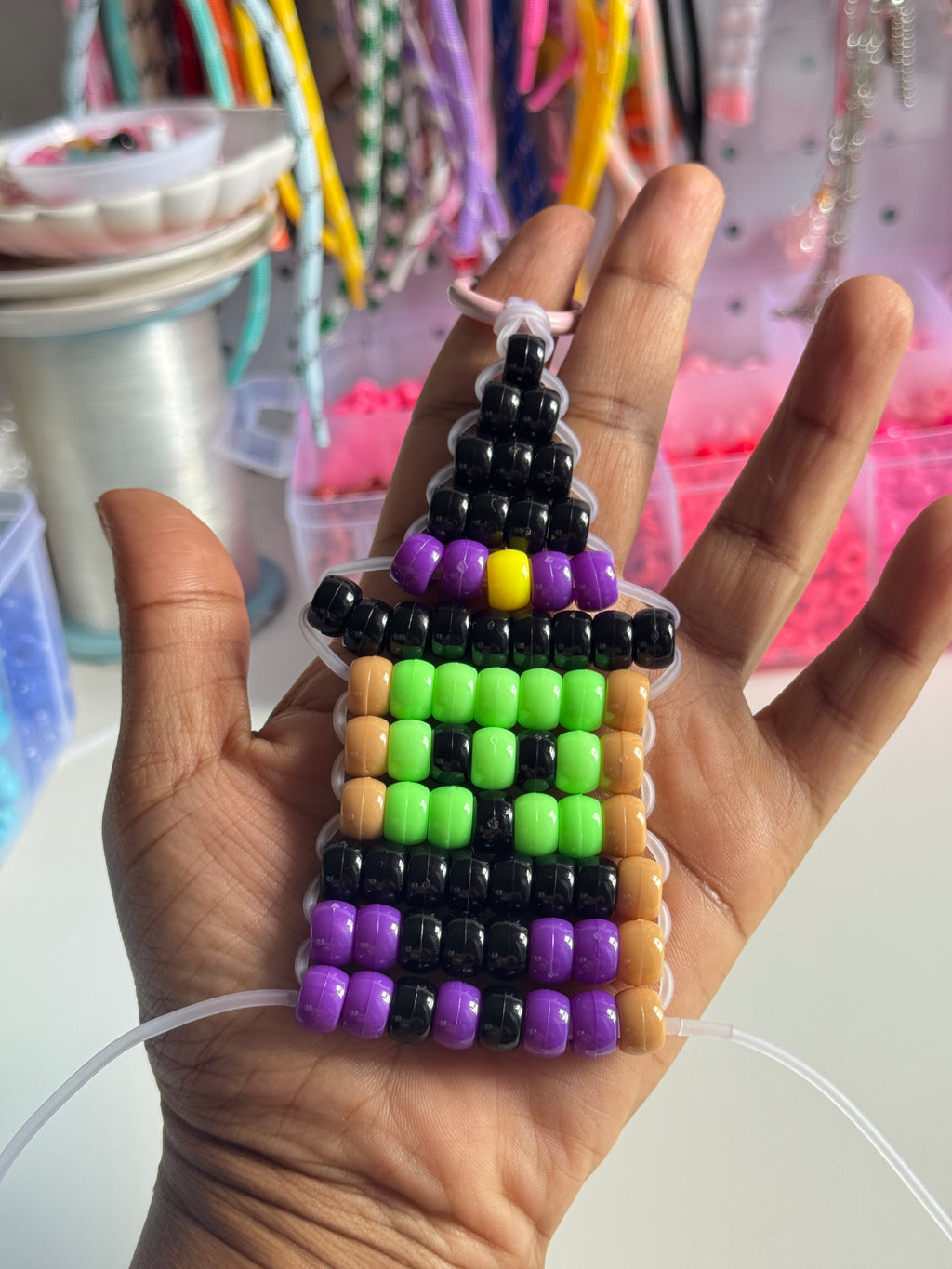 Witch Beaded Charm