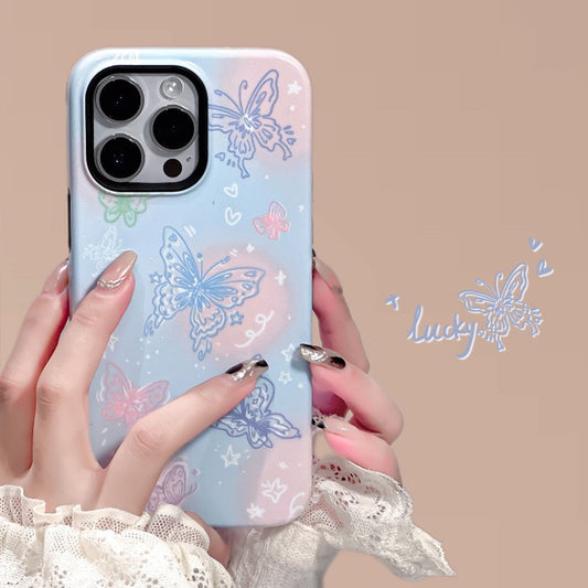 Butterfly blue Protection Case for iPhones