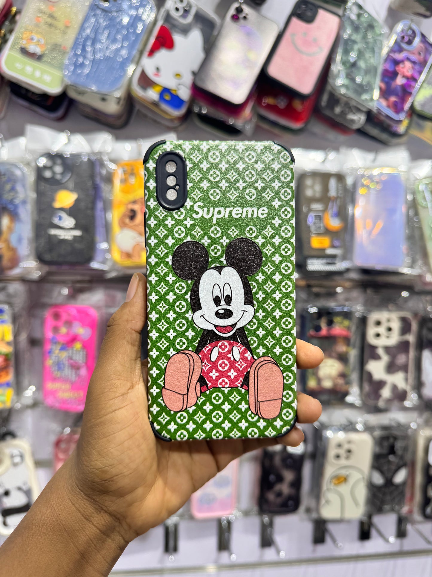 Supreme Mickey Mouse case for iPhones