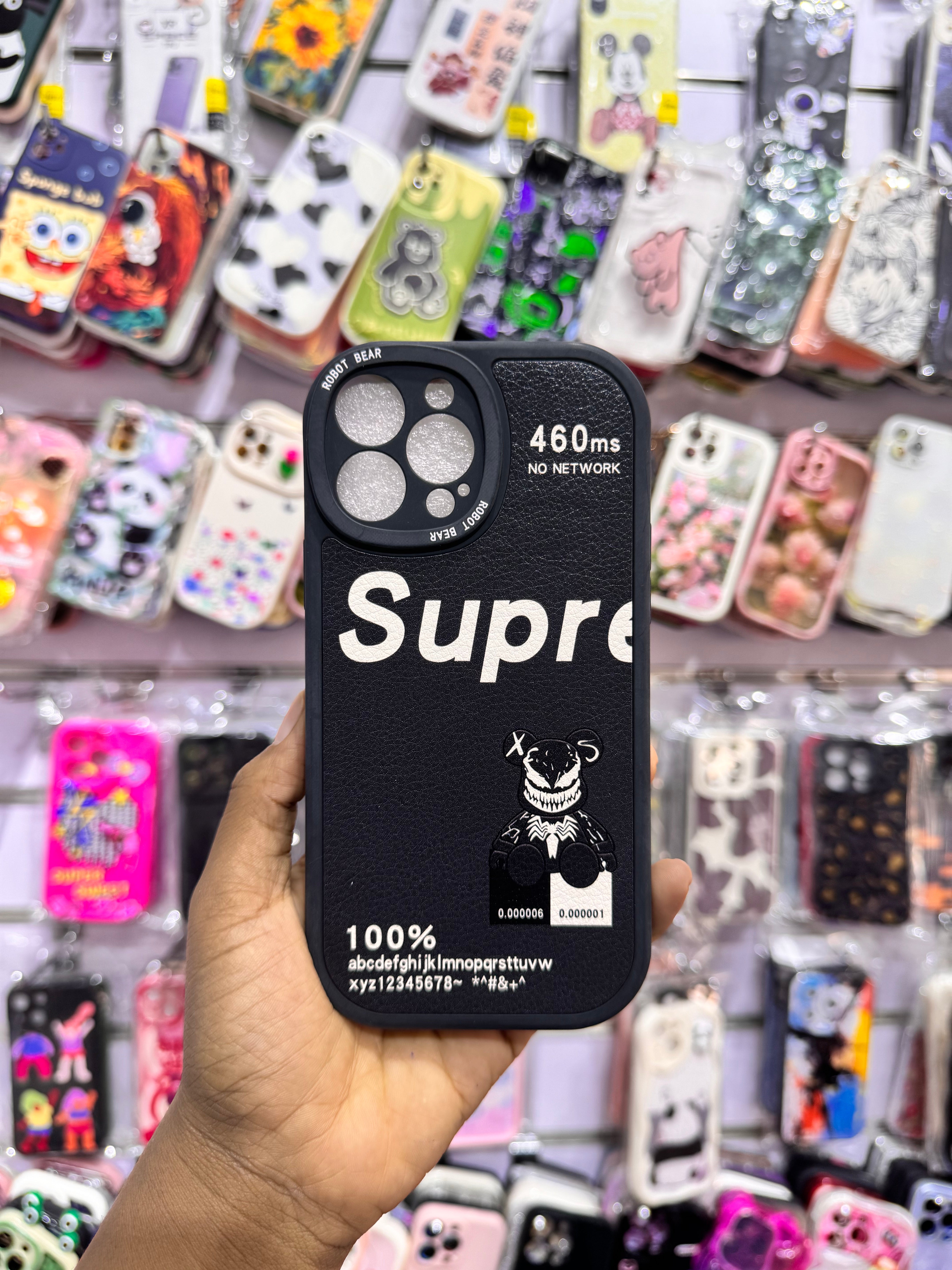 Black Supre Case For IPhones
