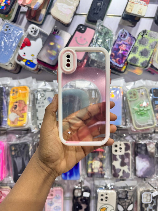 Transparent color case for iPhones