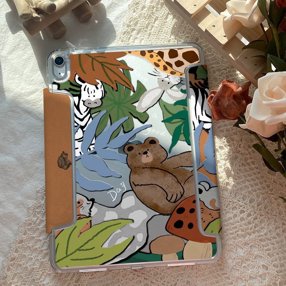Cartoon Jungle iPad Case