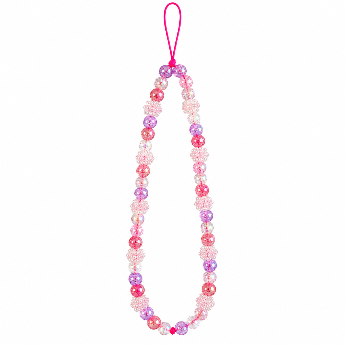 Pink Pearl Beaded Phone Charm