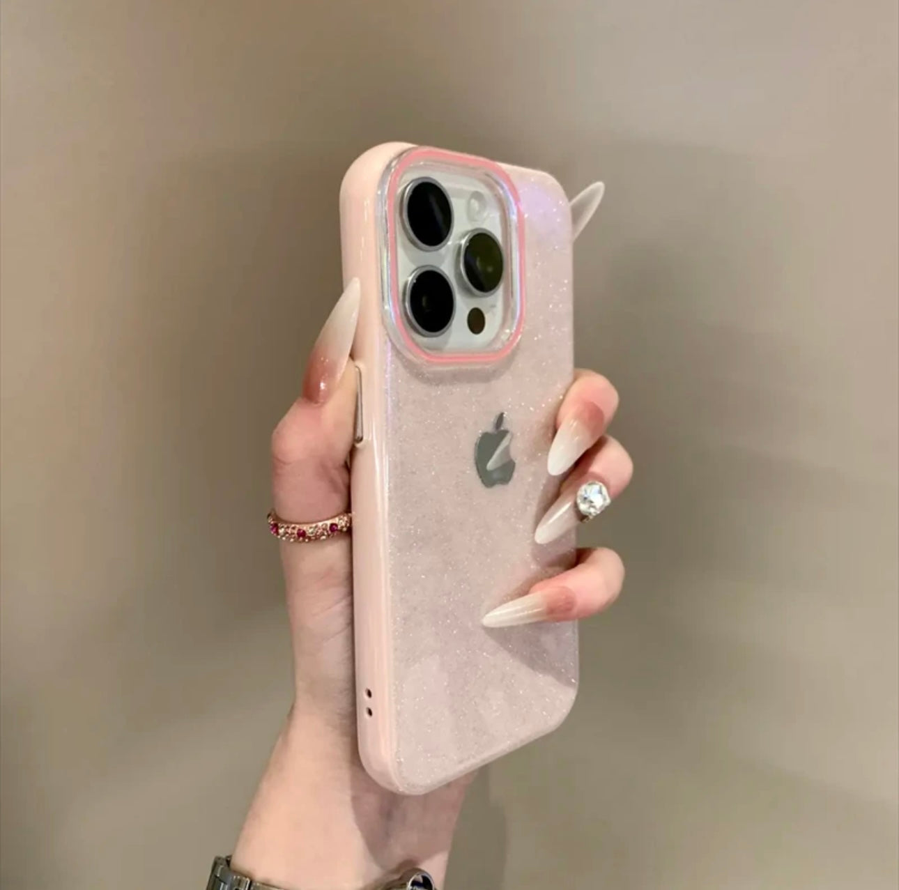 High-grade jelly solid color glitter case For Iphone