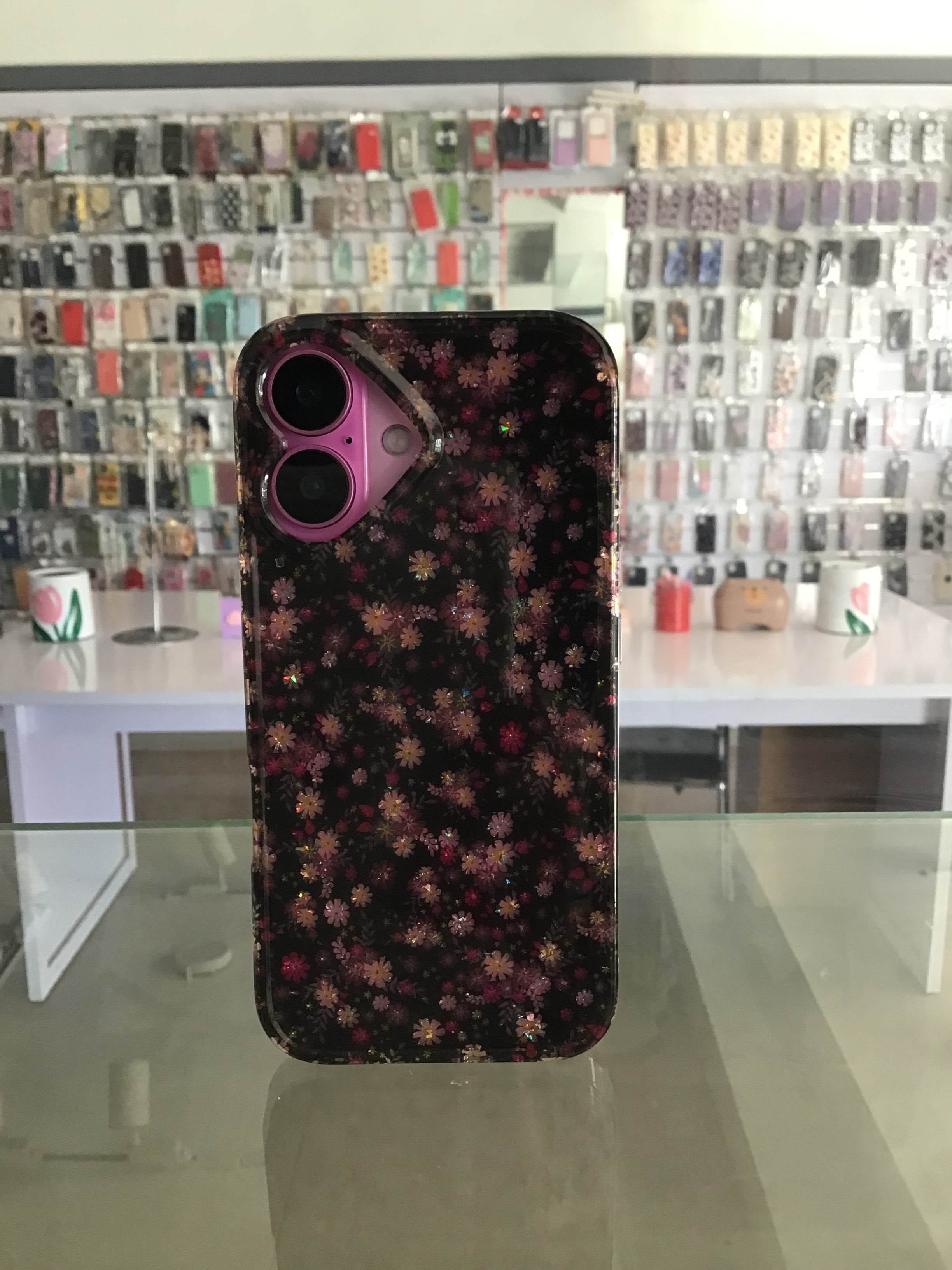 Midnight Garden Glitter Case