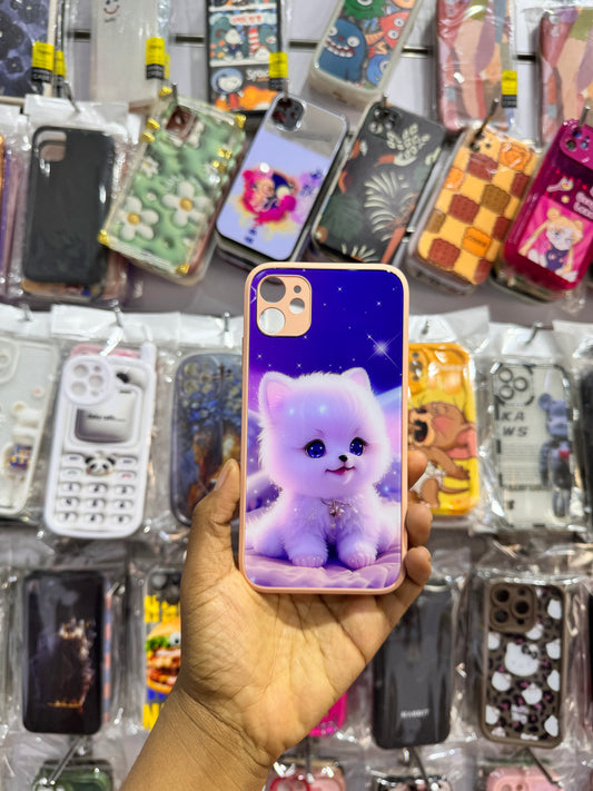 Cute purple puppy case for iPhones
