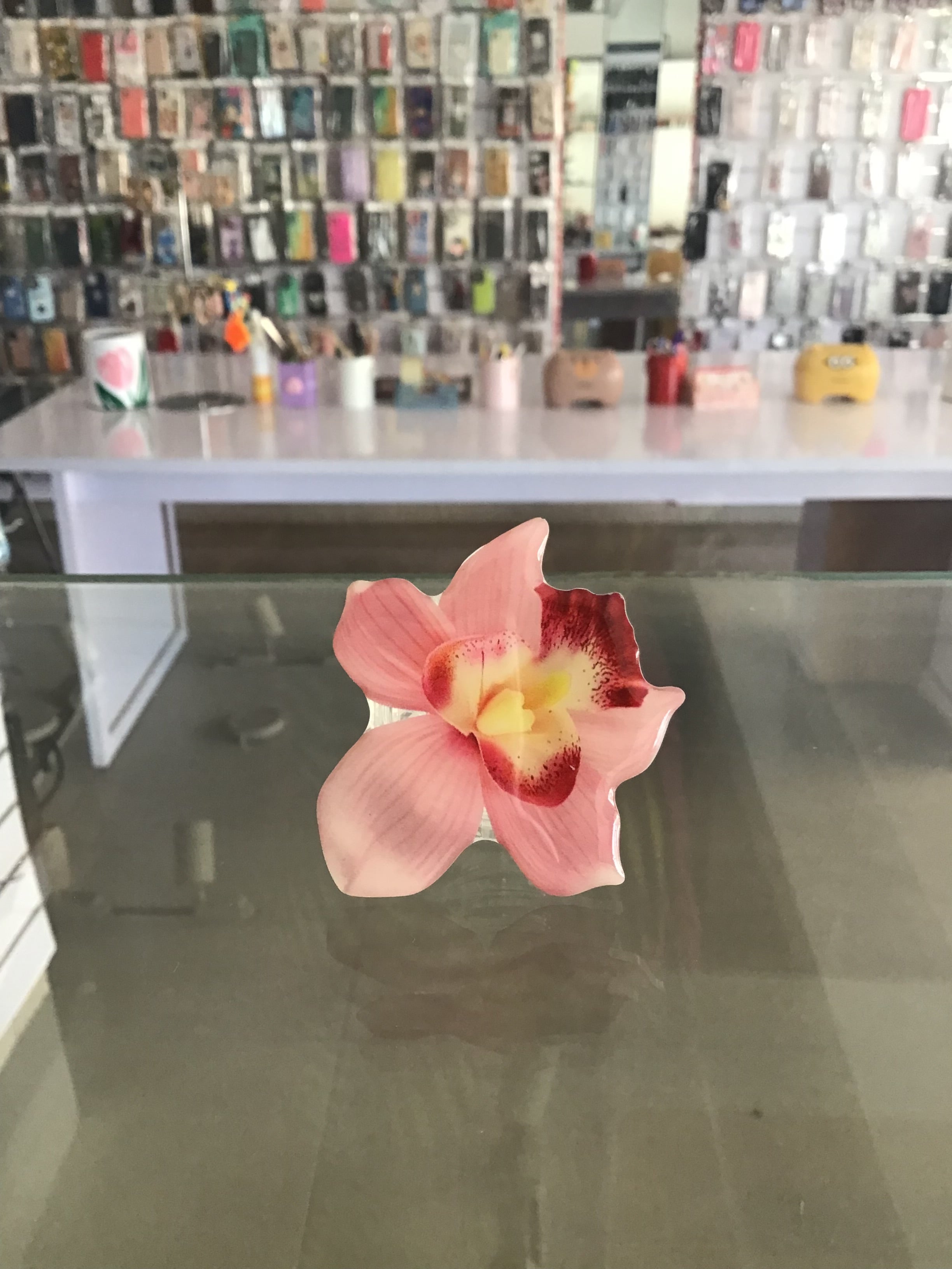 Orchid  phone grip