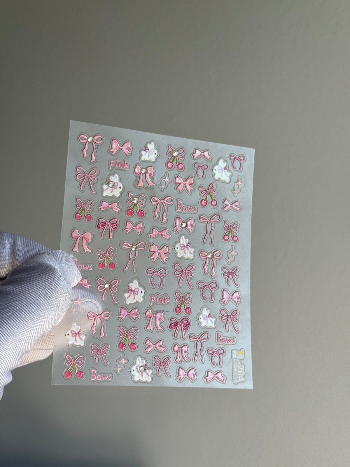 Pink Bow Phone Camera Stickers