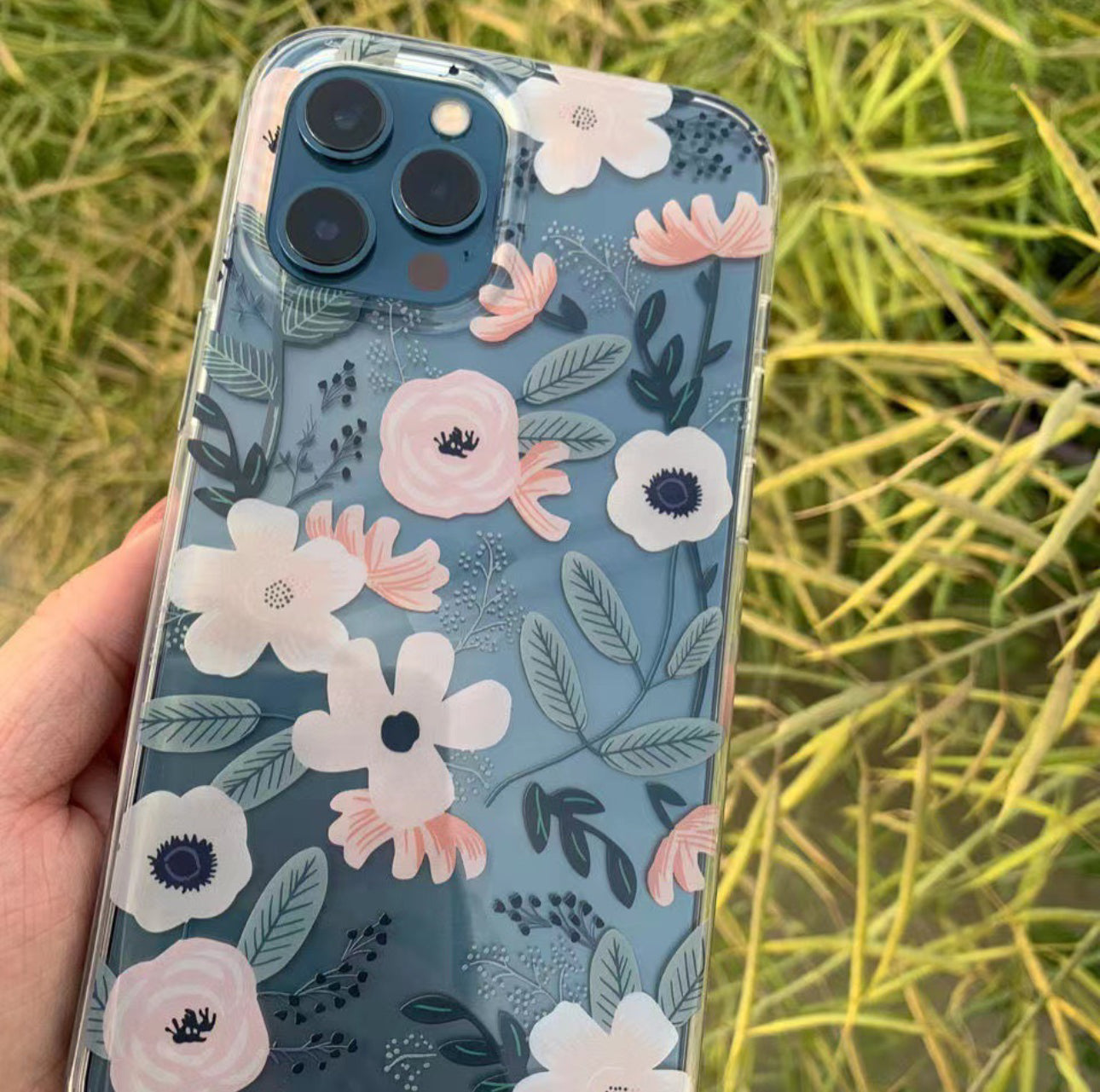 Transparent Floral  Case For iPhones