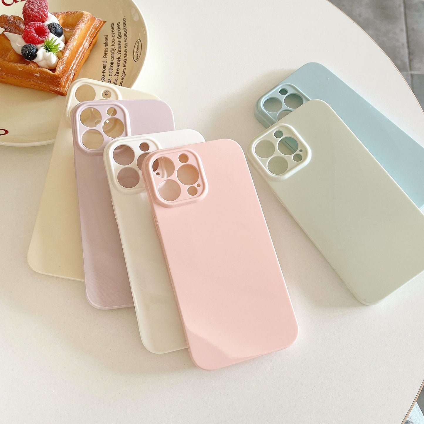 Candy color soft Case For iphones