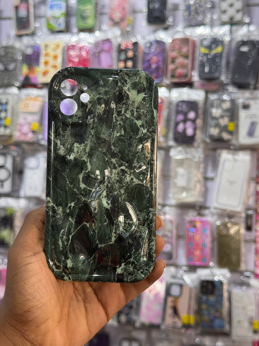 Green Marble Case For iPhones